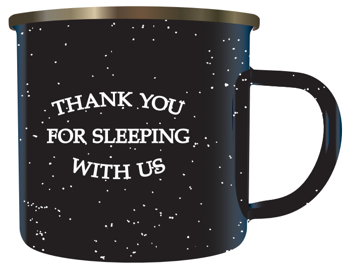 Enamel-Lined Iron Coffee Mug