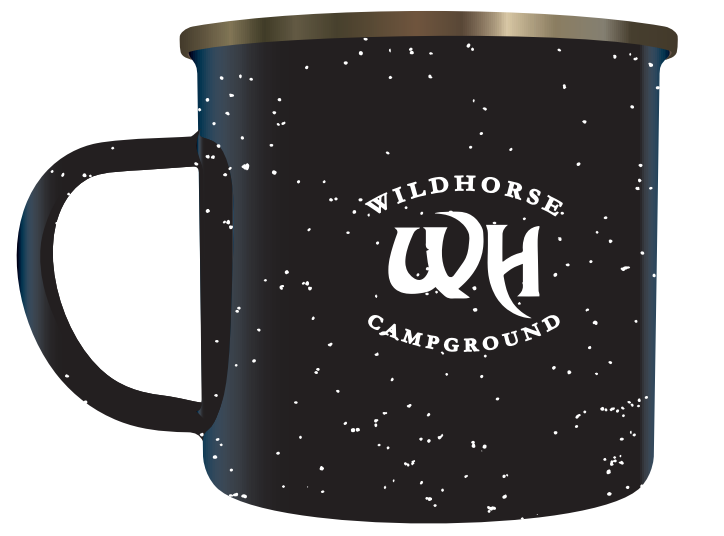 Enamel-Lined Iron Coffee Mug